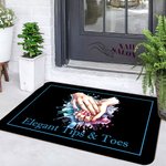 Zerbino personalizzato con testo per l'inaugurazione di un salone di bellezza, per le onicotecniche e le appassionate di nail art.