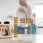 Personalisierte Geburtstag Acryl Plaque mit Name Alter und Jahr Text Home Dekoration Geburtstag Geschenke für Freunde Familie