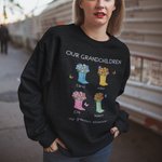 Sweat personnalisé Our Gardest Adventure Floral Boots Adult Sweatshirt with Title and 1-6 Names Mother's Day Birthday Gift for Mom Grandma
