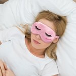 Masque de cils en soie pour dormir avec pochette Cadeau d'anniversaire et d'enterrement de vie de jeune fille pour femme