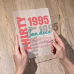 Personalisierte Geburtstag Acryl Plaque mit Name Alter und Jahr Text Home Dekoration Geburtstag Geschenke für Freunde Familie