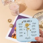 Personalised You Are Bible Verse Birth Flower Leather Jewellery Box with Name Travel Essentials Birthday Anniversary Baptism Gift for Women Christians