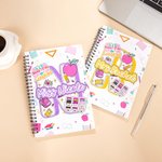 Personalized Cute Doodle Initial Spiral Notebook with Name Back to School Teacher Appreciation Gift for Teachers