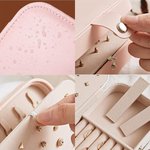Personalised Musical Notes Cartoon Character Leather Jewellery Box with Name Portable Travel Essential Birthday Gift for Music Lovers