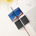 Personalized Mini Favorite Book Shape Magnetic Bookmark Clip with Book Cover Photo School Stationery Supplies Holiday Gift for Book Lovers Bookworms