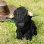 Personalized Cute Highland Cow Soft Stuffed Plush Toy with Name Ear Tag Birthday Baby Shower Gift for Boys Girls Cow Lovers