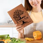 Personalisierte Familie Baum des Lebens A5 Leder Notebook Cover mit 2-20 Namen und Lagerung Tasche Reise Essentials Geburtstagsgeschenk für Familie Freund