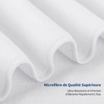 Serviette de Plage en Microfibre Personnalisée avec Nom et Fille de Dessin Animé Séchage Rapide Cadeau d'Anniversaire pour Femmes et Filles