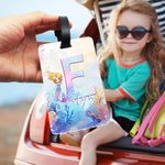 Gepersonaliseerde Fantasie Zeemeermin Princess Onderwater Wereld Bagagelabel met Naam Reisaccessoires Verjaardagscadeau voor Meisjes Vrouwen