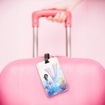 Gepersonaliseerde Fantasie Zeemeermin Princess Onderwater Wereld Bagagelabel met Naam Reisaccessoires Verjaardagscadeau voor Meisjes Vrouwen