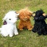 Personalized Cute Highland Cow Soft Stuffed Plush Toy with Name Ear Tag Birthday Baby Shower Gift for Boys Girls Cow Lovers