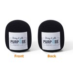 Personligt mikrofonskydd av skum med fotologotyp Uppsättning med 2 födelsedagspresent för kreatörer värdar