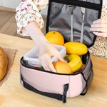 Personlig lunchlåda med namn och nätficka för pojkar och flickor Födelsedagspresent till skolstarten