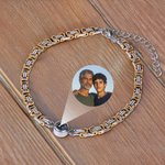 Personalisierte Mikro-geschnitzt Foto Projektion Einstellbare Kette Armband Zierlich Schmuck Jahrestag Geburtstag Geschenk für Familie Freunde