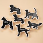 Personalized Acrylic Dog Cat Pet Silhouette Name Bag Button Charm Accessories for Bogg Birthday Beach Gift for Pet Owner Lover