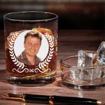 Bicchiere da whisky Old Fashioned da 10 oz con nome e iniziali Regalo di compleanno per la festa del papà per gli amanti del liquore