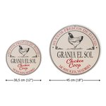 Cartel de madera personalizado con encanto rural y texto del gallinero decoración de granja regalo de inauguración para agricultores