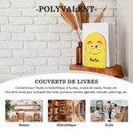 Serre-Livres en Bois Personnalisé avec Nom Motif d'Animal Licorne Monstre Mignon Cadeau d'Anniversaire pour Enfant Étudiant