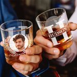 Bicchiere da whisky Old Fashioned da 10 oz con nome e iniziali Regalo di compleanno per la festa del papà per gli amanti del liquore