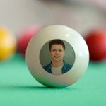 Personalised Photo Double Sided Billiards Cue Ball with Text Funny Father's Day Birthday Gift for Men Billiards Lovers