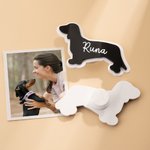 Personalized Acrylic Dog Cat Pet Silhouette Name Bag Button Charm Accessories for Bogg Birthday Beach Gift for Pet Owner Lover
