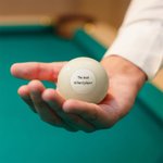 Personalised Photo Double Sided Billiards Cue Ball with Text Funny Father's Day Birthday Gift for Men Billiards Lovers