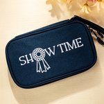 Personalised Show Time Medal Multi-compartment Travel Bag with Name and Wrist Strap Horse Show Accessory Birthday Gift for Equestrian Lovers
