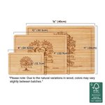 Personalised Family Life Tree 2-20 Names FSC Bamboo Charcuterie Chopping Board with Juice Groove Mother's Day Housewarming Gift for Family