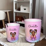Personalized Coquette Bow Little Princess Toy Storage Laundry Basket with Name Waterproof Nursery Decoration Children's Day Housewarming Gift for Kids