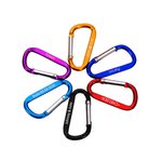 Personalisierter Mehrfarbiger Kletterkarabiner Schlüsselanhänger mit Text Gravur Geschenk für Sportliebhaber