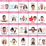Personalisierte wasserdichte temporäre Gesicht Foto Tattoo Aufkleber mit Namen Set von 6 Bachelorette Party Geburtstag Hochzeit Geschenke Geschenk für Frauen Männer