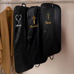 Personalised Cross Faith Design Oxford Waterproof Hanging Garment Bag with Handle and Name Birthday Christmas Gift for Pastor Clergy Christian