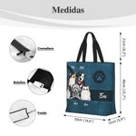 Bolsa personalizada de compras espaciosa con diseño de perro o gato hasta con 6 nombres regalo de cumpleaños para amantes de los animales