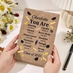 Personalizzato Retro Bible Chapter Graduation Cap A5 Notebook foderato con nome e anno Church Bible Study Graduation Gift for Christian Prayer Graduate