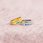 Anello personalizzato della famiglia della mamma con 1-5 pietre di nascita per le donne Madre Nonna Festa della Mamma Gioielli di compleanno