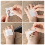 Personalisierte wasserdichte temporäre Gesicht Foto Tattoo Aufkleber mit Namen Set von 6 Bachelorette Party Geburtstag Hochzeit Geschenke Geschenk für Frauen Männer