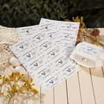 Etiquetas personalizadas con texto para cajas de cartón de huevos de pollo pato y codorniz 10 piezas por hoja regalo para propietarios de granjas