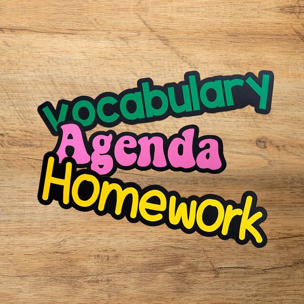 Personalised Multicolour Text Whiteboard Magnetic Label Classroom Interactive Teaching Tool Teacher's Day Back to School Gift for Teachers