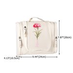 Borsa da toilette impermeabile personalizzata con gancio e scomparti multipli Regalo di viaggio portatile per le donne