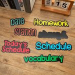 Personalisierte Multicolor Text Whiteboard Magnetic Label Klassenzimmer Interaktive Lehrmittel Teacher's Day zurück zu Schule Geschenk für Lehrer