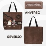 Bolsa personalizada de compras espaciosa con diseño de perro o gato hasta con 6 nombres regalo de cumpleaños para amantes de los animales