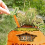 Personalisierte hölzerne 2-8 Peter Rabbits Karotte Haus Garten Zeichen mit Namen Garten Dekor Housewarming Geburtstag Geschenk für Opa Oma