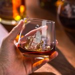 Personalised Golf Theme Whiskey Glasses with Name Father's Day Birthday Gift for Men Golf Lovers Drinkers