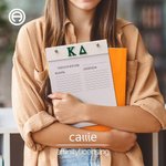 Personalized Greek Letters 50 Pages Notepad with Acrylic Board Sorority Meeting Birthday Gift for Sisters | Callie × Affinity Licensing