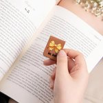 Personalisierte Bogen Bleistift Leder magnetische Lesezeichen Clip mit Namen Lesen Zubehör Geburtstag Geschenk für Leser Bücherwürmer