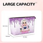 Personalisierte niedlichen Cartoon Maniküre Charakter Make-up Tasche mit Namen Geburtstag Beauty Salon Eröffnung Geschenk für Nagel-Techniker