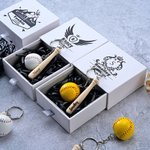 Personalised Mini Baseball Softball Keychain Set with Name and Box Wedding Party Thank You Gift for Groomsmen Ball Game Lovers