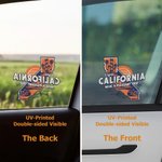 Personalised State Map Weatherproof Decal Sticker with Text Car Window Decor Birthday Gift for Family Car Owners