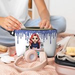 Personalisierte niedlichen Cartoon Maniküre Charakter Make-up Tasche mit Namen Geburtstag Beauty Salon Eröffnung Geschenk für Nagel-Techniker