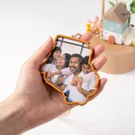 Personalized Multicolor State Map Photo Wooden Ornament Home Decor Long Distance Birthday Gift for Friend Family